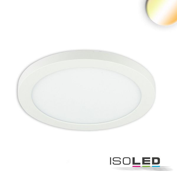 ISOLED LED Aufbau/Einbauleuchte Slim Flex, 12W, weiß, ColorSwitch 3000/3500/4000K, 114023