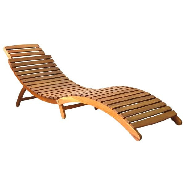 vidaXL Sonnenliege Massivholz Akazie Braun, 46650
