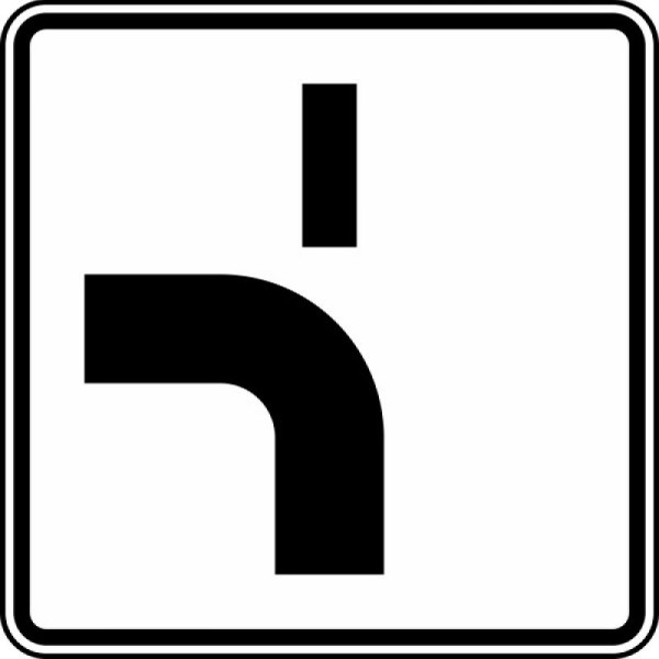 Stein HGS Verlauf der Vorfahrtstraße Nr. 1002-12, 420x420mm /RA2/Flachform 2mm, 1002-12-121