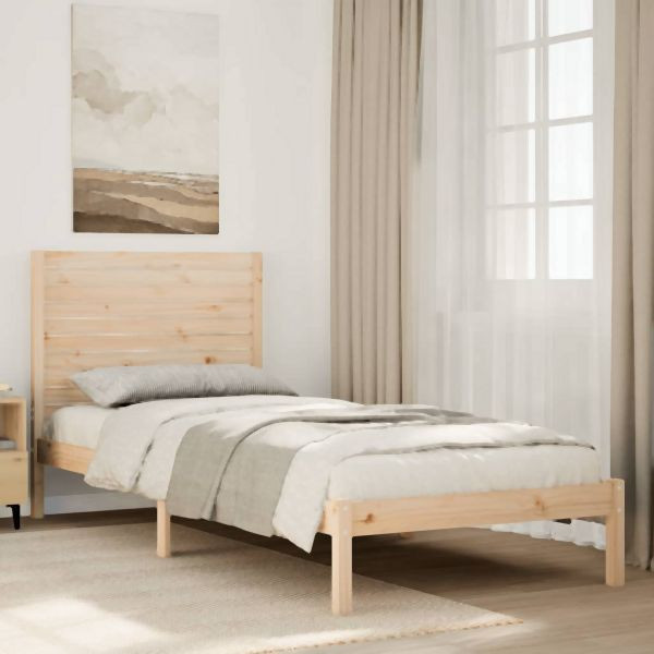 vidaXL Massivholzbett Extra Lang ohne Matratze 100x220 cm, 3309311