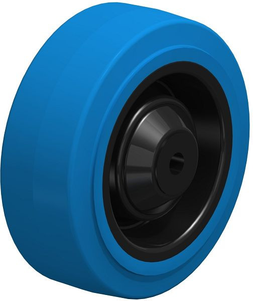 Blickle POEV 100/8KD-SB Rad aus Elastik-Vollgummi, Blau, 677310