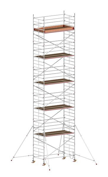 HYMER Fahrgerüst mit Ausleger, Bühnenlänge 2,95 m, Rahmenteilbreite 1,50 m, Reichhöhe 12,40 m, 837312
