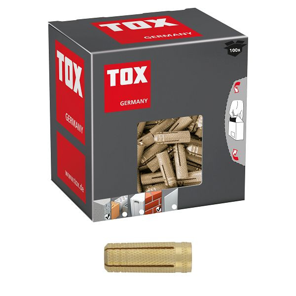 TOX Messing-Spreizdübel Metrix M6x22 mm, VE: 100 Stück, 026100031