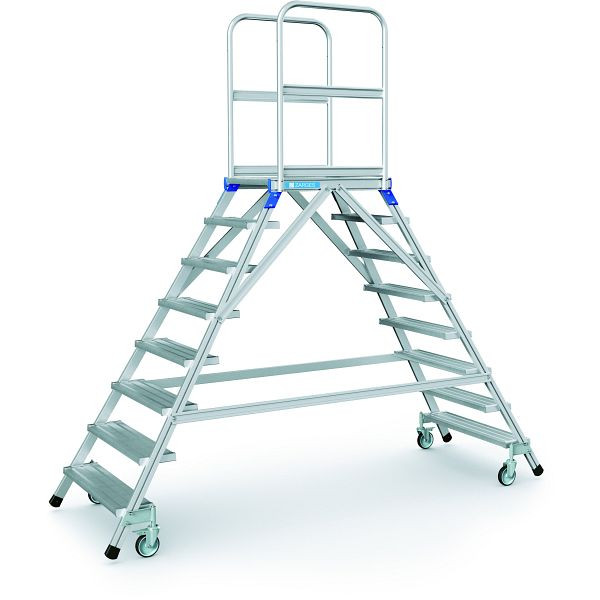 ZARGES Podesttreppe, beidseitig 8 Stufen, 41986, 4003866419869