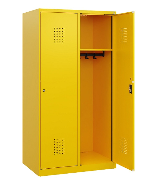 C+P Spind Evolo PLUS, 2 Abteile, 1530x800x500mm, 1023/1023, Zylinderschloss, 0490005-22 S10049