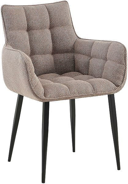 CLP Stuhl Tirana Stoff schwarz, terrabraun, 313787