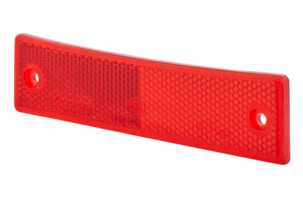 HELLA Rückstrahler, Lichtscheibenfarbe: rot, rechteckig, Anbau/geschraubt, für waagerechte Befestigung, hinten, 8RA 123 251-005