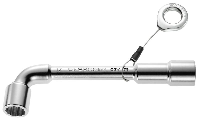 FACOM Pfeifenkopfschlüssel SW 21, 221 Mm Länge – 6 X 6 Kant, Für Enge Räume | Robustes Handwerkzeug