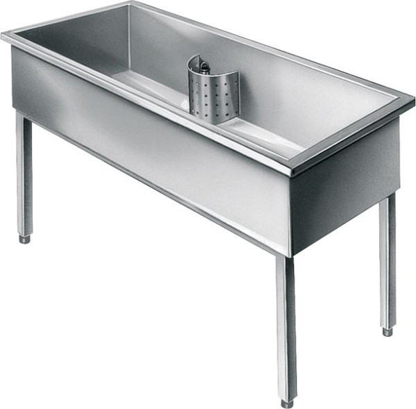 KWC Werkraumbecken, Sirius, Edelstahl, 2000x800x600 mm, Unterbau, 2000100359