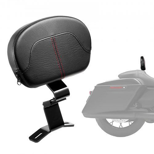 VEVOR Motorrad Sissybar Rückenlehne für Harley-Davidson Touring Modelle, 31 cm abnehmbar, schwarz, MTCQSKBJDKBJ9UWXZV0