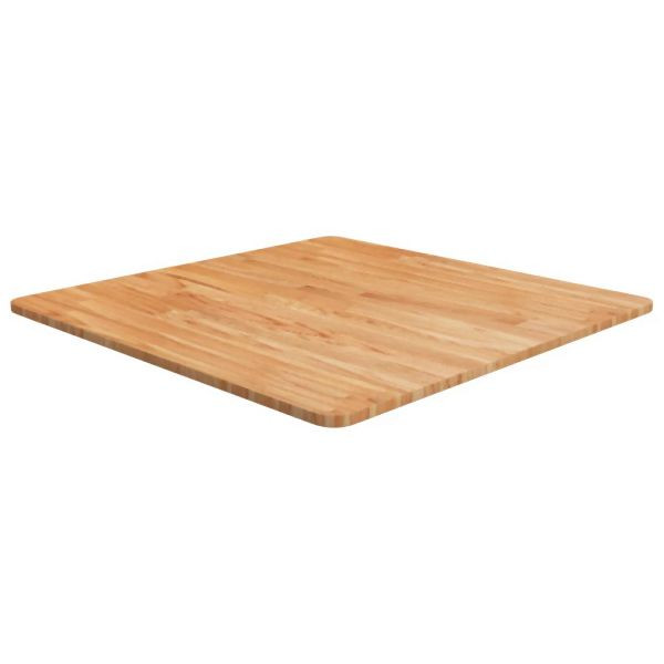 vidaXL Tischplatte Quadratisch Hellbraun 70x70x1,5cm Behandelte Eiche, 343003