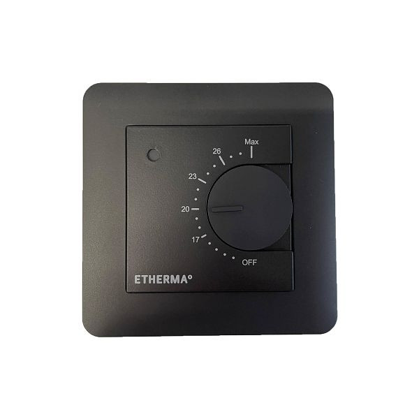 Etherma Rahmenset für Thermostat eBASIC, schwarz, 44912