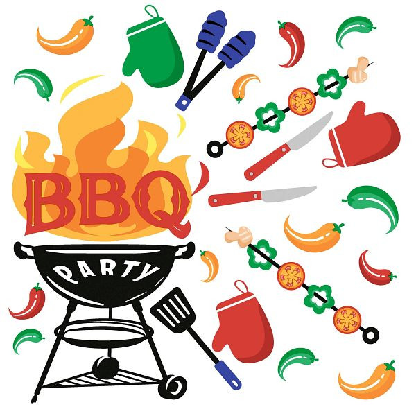 PAPER+DESIGN Lunchservietten Grillen - 33 x 33 cm, VE: 20 Stück, 206133