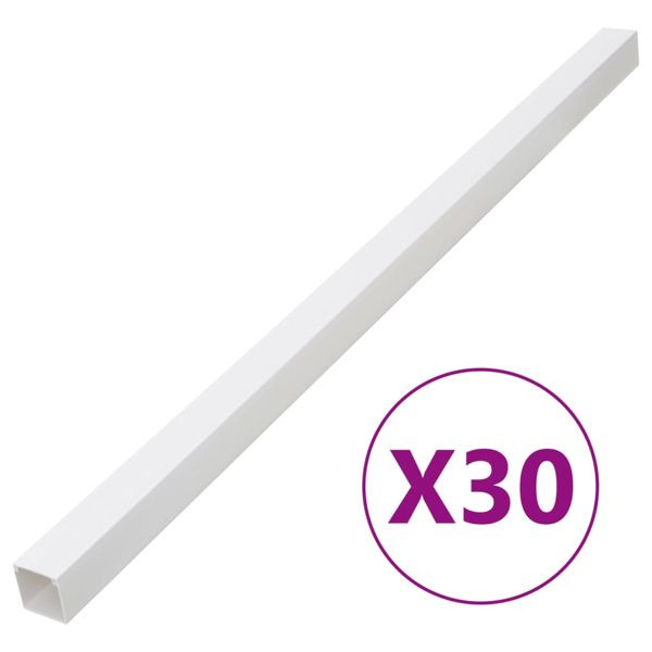 vidaXL Installationsrohre 50x25 mm 30 m PVC, 155936