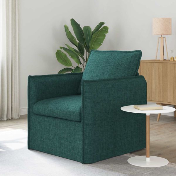 vidaXL Sofa 60cm Dunkelgrün Metall, 42024507, 8721364378087