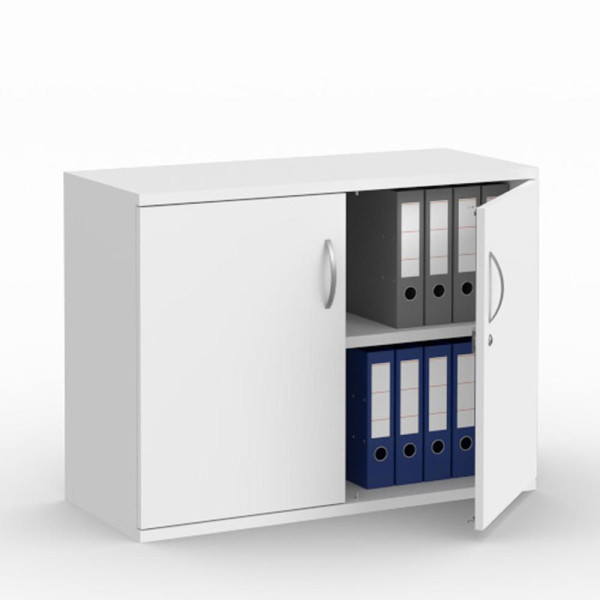 Deskin Flügeltürenschränke MULTI M pro, Dekor weiß, B 1000 x H 780 x T 420 mm, 294433