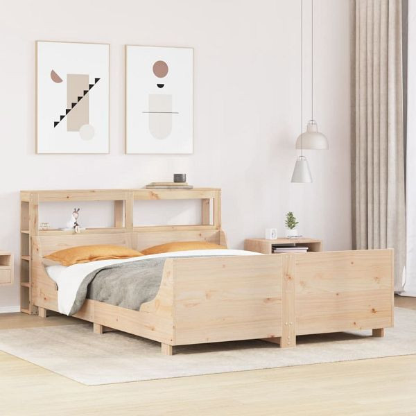vidaXL Massivholzbett ohne Matratze 120x190 cm Kiefernholz, 3306477