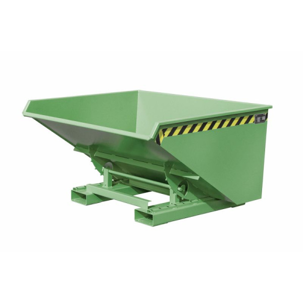 STEIN HGS Späne-Kippbehälter EXPO-E, RAL 6011 resedagrün, 0.90 m³, 1000 kg, 79398.0034