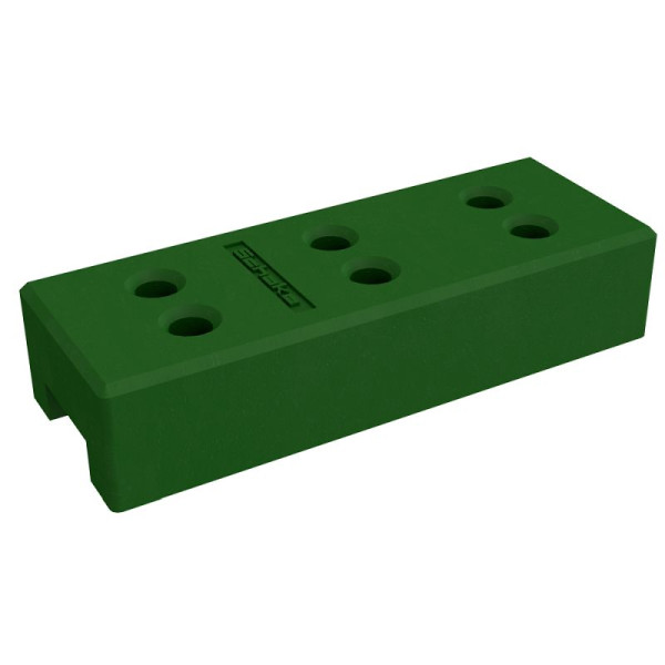 Stein HGS Recyclingfuß für Bauzaun 20 kg ECO, Umweltfreundlicher Hart-PVC Bauzaunfuß, 65557.0001