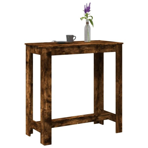 vidaXL Bartisch Räuchereiche 102x50x103,5 cm Holzwerkstoff, 854413