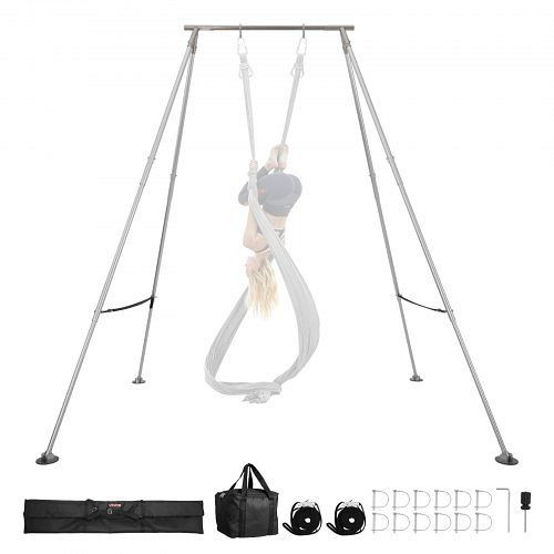 VEVOR Yoga-Schaukelständer 140,6 kg Tragkraft, höhenverstellbar, Aluminium, Aerial Yoga, KJ5FT11FTKDSOYLS8001V0