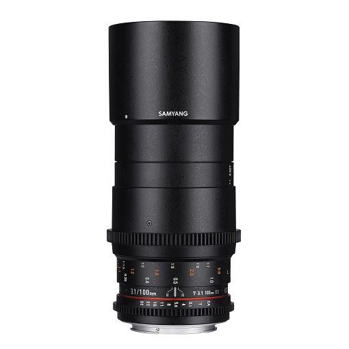 Samyang MF Videoobjektiv 100mm T3,1 Makro Video DSLR Canon EF, 1021561