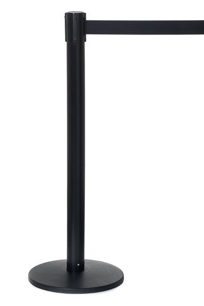 Tensator Popular Gurtpfosten, schwarz, Gurt: 2300 mm, schwarz, VE: 1 Paar, 875 33 B9