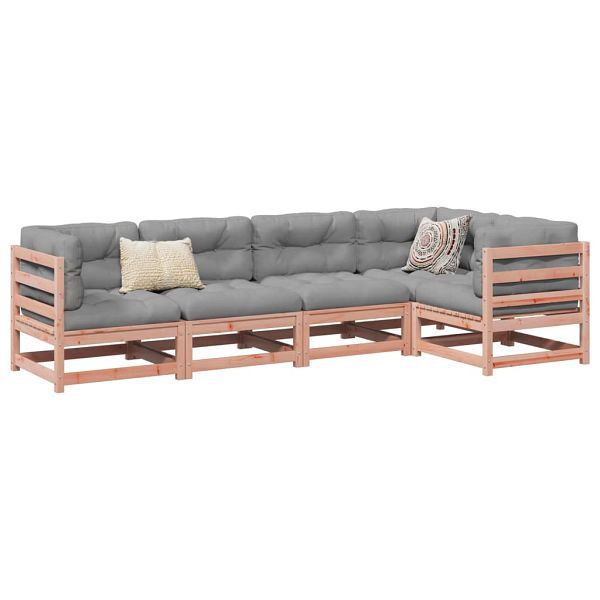 vidaXL 5-teilig Garten-Sofagarnitur Massivholz Douglasie, 3299432
