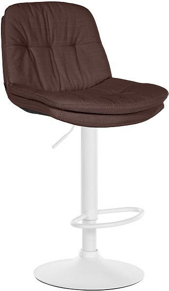 CLP Barhocker Laurel Stoff weiß, braun, 323943, 4255716316709