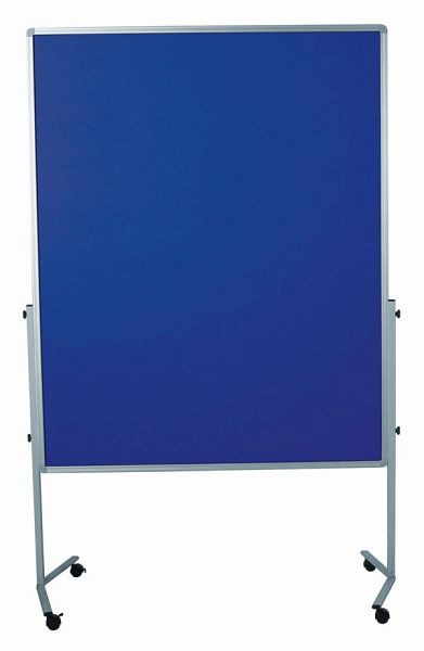 Legamaster Moderationswand PREMIUM mobil, 120 x 150 cm, filzbespannt, marineblau, 7-204400