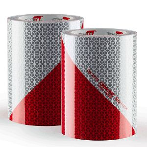 Moedel Warnmarkierung ORAFOL Folie reflektierend RA2 C, Meterware 141 mm x lfm, linksweisend, 108478