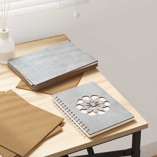 vidaXL Dekoplatten 150 pcs Betongrau 21 x 30 x 0.3 cm Holzwerkstoff, 885570