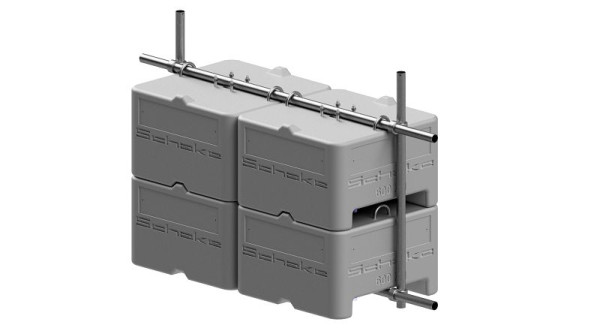 Schake Betongewichte-Set 2 neben- und 2 übereinander best, 3F120-SET4