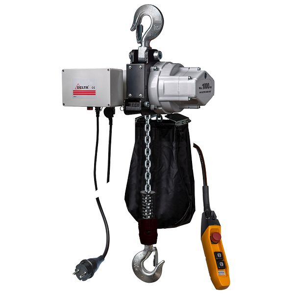 DELTA Elektrischer Kettenzug Typ US 230V, 4m/min 1-Strang, 1t mit 10m Hubhöhe, CZ.0.US.903.00.10