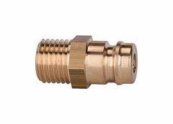 Riegler Temperier-Einstecknippel DN 9 mit Absperrventil, Außengewinde, 107982