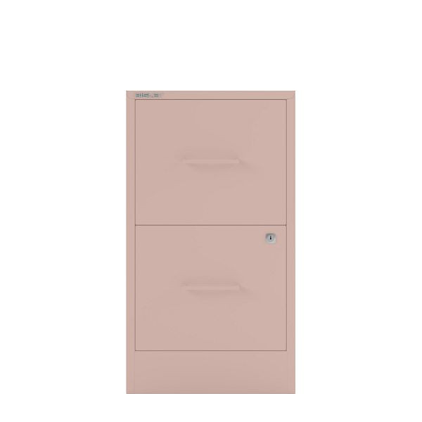 Bisley Home Filer, 2 HR-Schubladen, Stahlgriff, 620 pastellpink, PFA2SH620