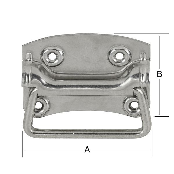 Vormann Kistengriff 100 x 80 mm, VE: 5 Stück, 011328100