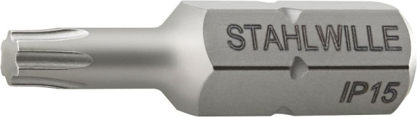 STAHLWILLE Bit-Schraubendrehereinsatz Nr.1436 IP- 1446 IP Außen-6kant C 6,3 Länge 25 mm, 08162006