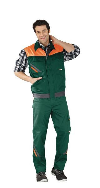 Planam Visline Weste, grün/orange/schiefer, Größe M, 2462048