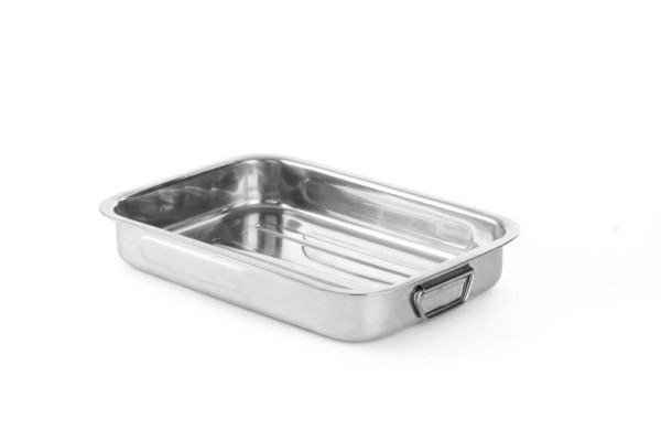 Hendi Bräter, LxBxH: 385x275x60 mm, Edelstahl, Griffe, 508510