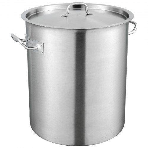 VEVOR Kochtopf 39,7 L Edelstahl, 350 x 410 mm Großvolumiger Suppentopf Komposit-Basis, als Spargeltopf Soßentopf, TGFHDB30442QTKOM5V0