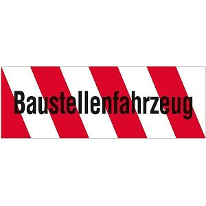 Moedel Baustellenfahrzeug, Magnetfolie, reflektierend, 400x140 mm, 55466