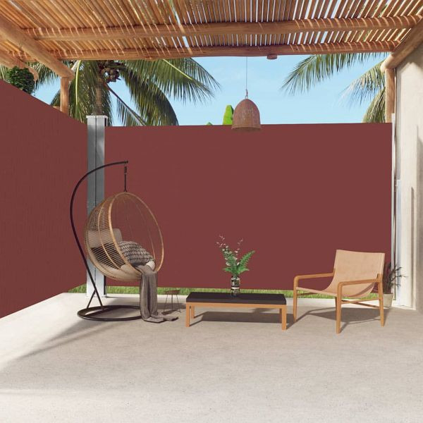 vidaXL Seitenmarkise Ausziehbar Braun 220x600 cm, 318015