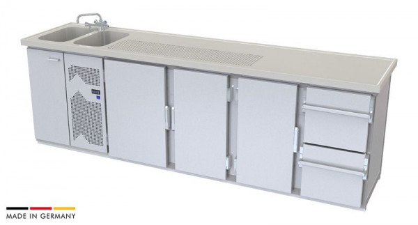 hefa Theke Novis 29V/2L-TTTZ, Abmaße: 950 x 2.900 x 650/700 mm, Novis 29V/2L-TTTZ