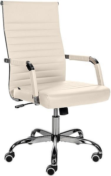 CLP Bürostuhl Amadora Kunstleder, creme, 310492, 4251563483083