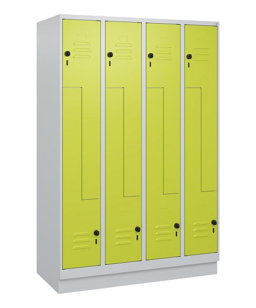 C+P Z-Spind Classic PLUS, Sockel, 8 Abteile, 1800x1200x500mm, 7035/0024, Drehriegel, 0800237-408 S10010