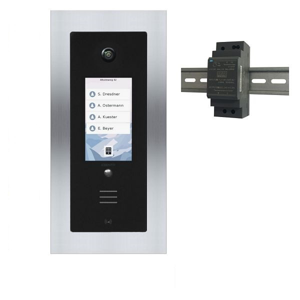 ESENTA SI-AS2100 SIAS IP / SIP Video Sprechanlage / 180° Weitwinkelkamera / Blende 140 x 281 (ohne HUB), SI-AS2100