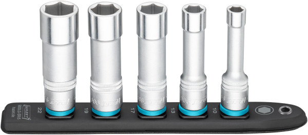 Hazet SmartRail, Vierkant hohl 12,5 mm (1/2 Zoll), Außen-Sechskant-Tractionsprofil, Anzahl Werkzeuge: 5, 10-22, 900LG-SR/5