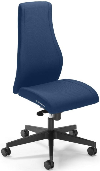 Deskin Bürodrehstuhl AirSIT DV ohne Armlehnen, Dunkelblau, 650 x 1070 mm, 289349