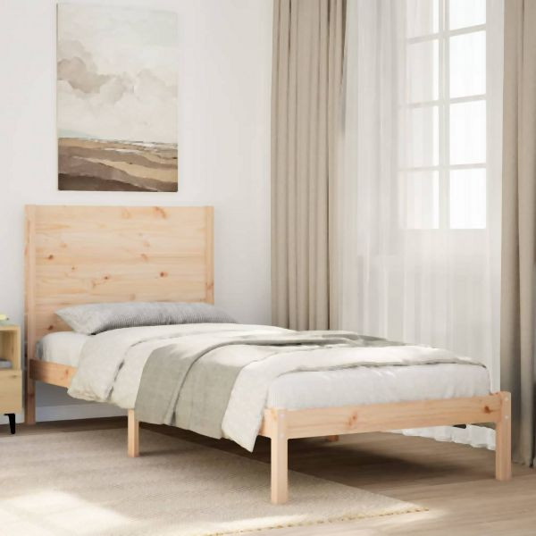 vidaXL Massivholzbett Extra Lang ohne Matratze 100x220 cm, 3309283